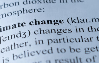 dictionary page with the word climate change